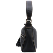 Chanel Caviar Skin Logo Embossed Tassel Shoulder Bag Black, circa 2001
