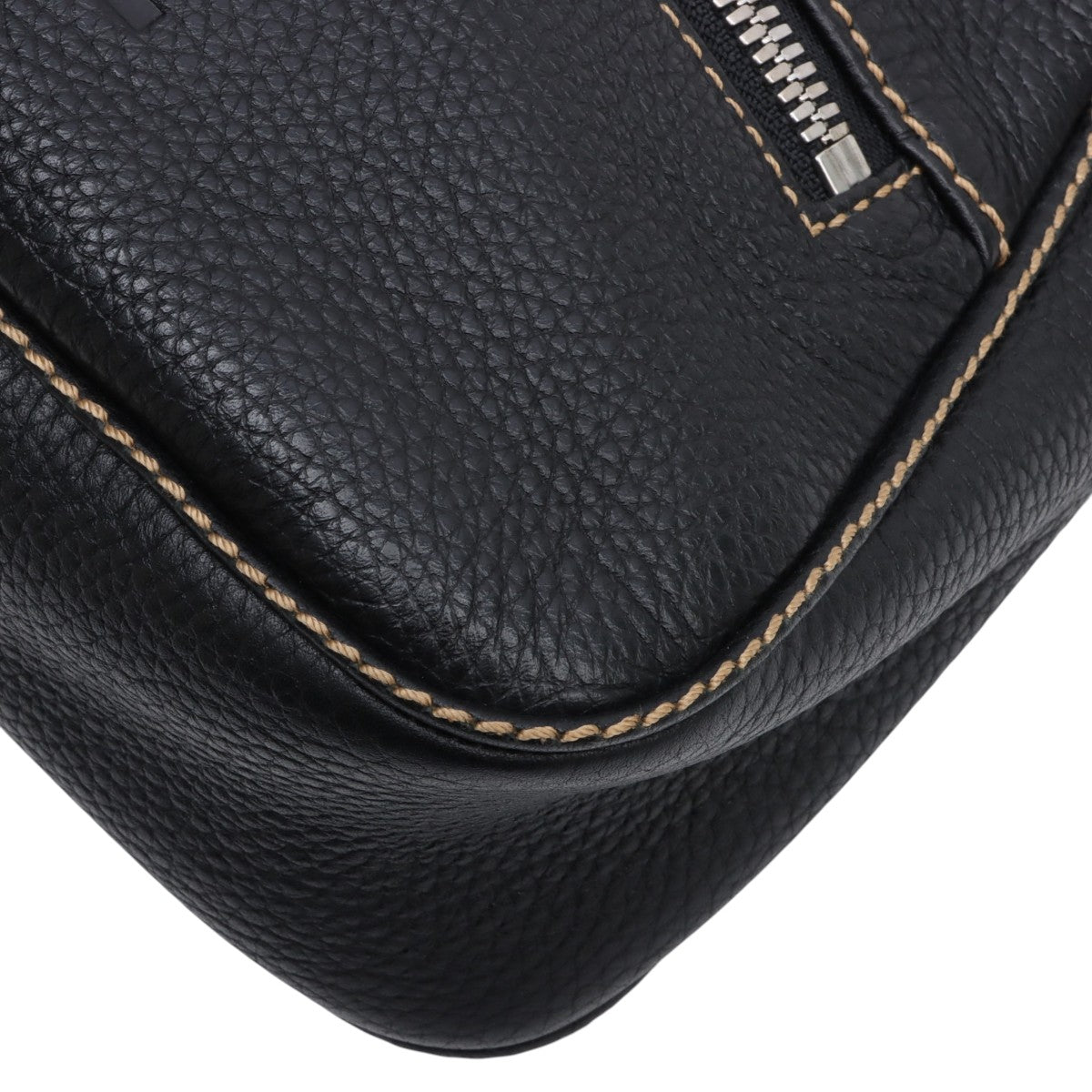 Chanel Caviar Skin Logo Embossed Tassel Shoulder Bag Black, circa 2001