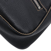 Chanel Caviar Skin Logo Embossed Tassel Shoulder Bag Black, circa 2001