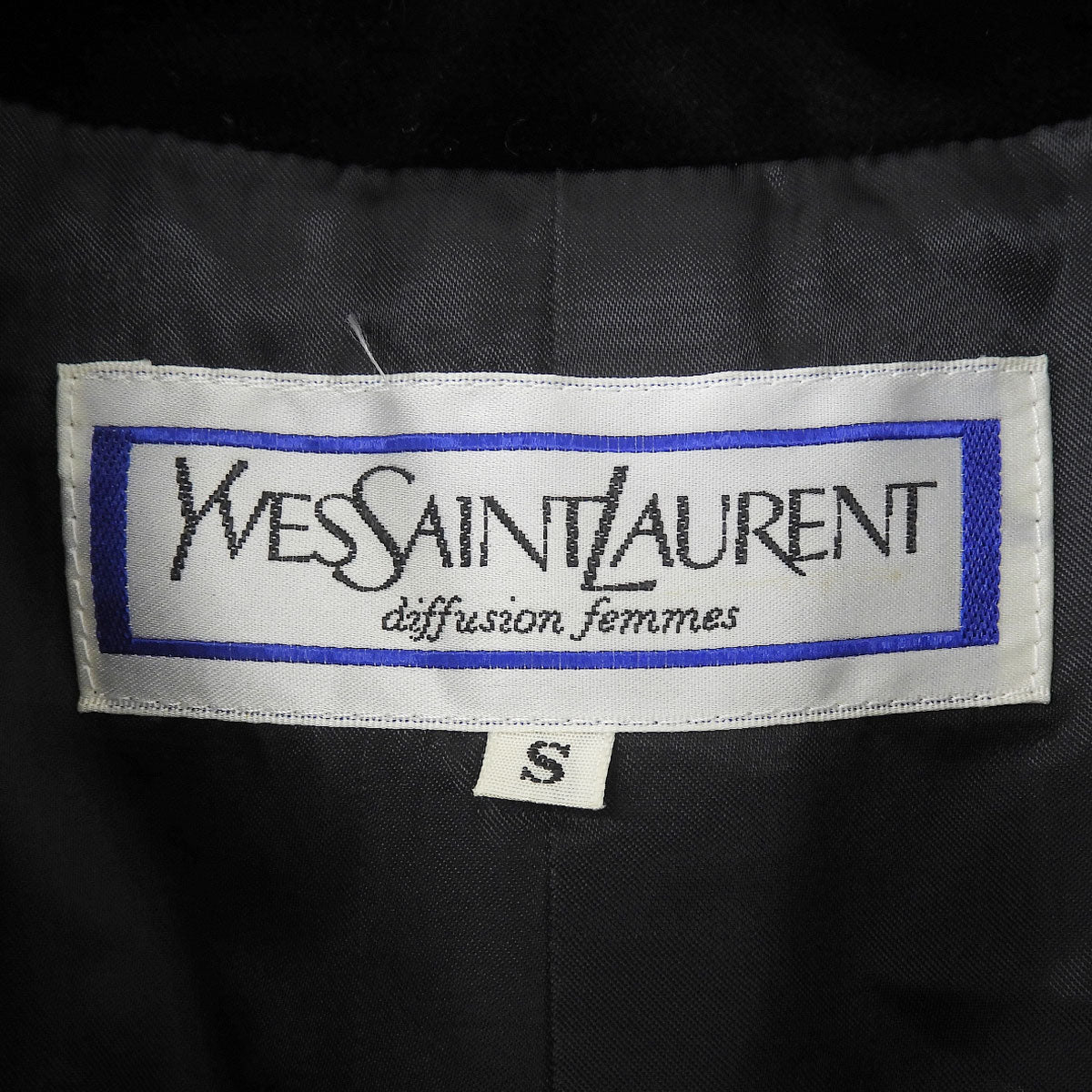 Wool Coat #S Black