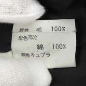 Wool Coat #S Black