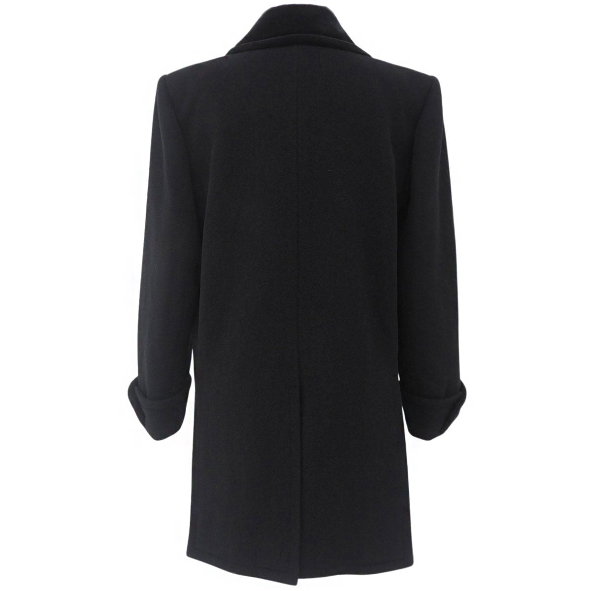 Wool Coat #S Black