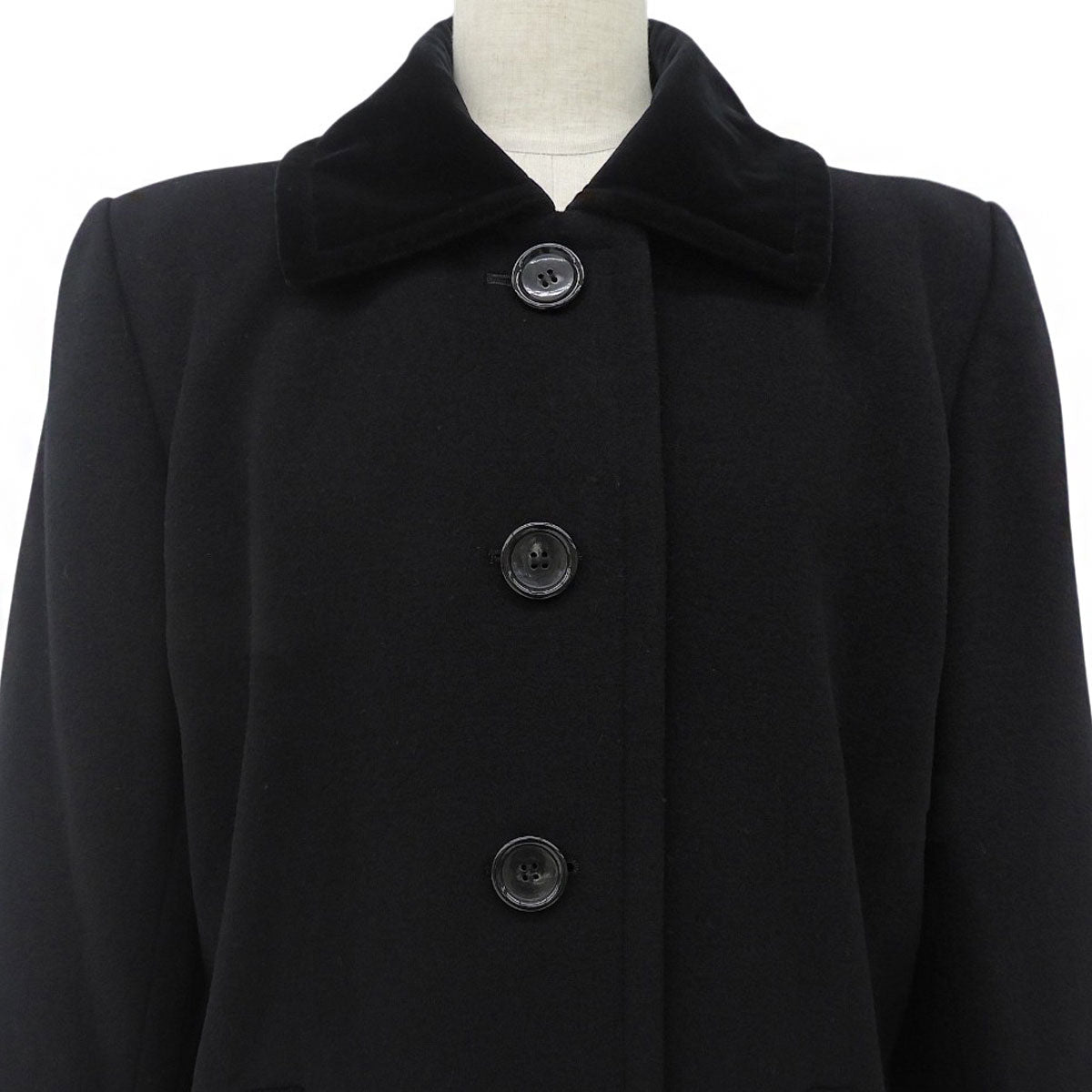 Wool Coat #S Black