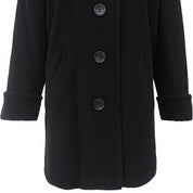 Wool Coat #S Black