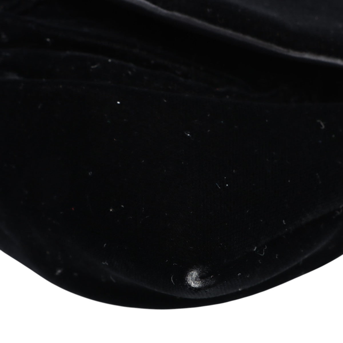 Velvet CC mark stitched chain wallet, black, manufactured around 2014