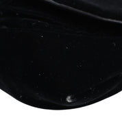 Velvet CC mark stitched chain wallet, black, manufactured around 2014