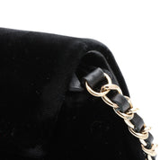 Velvet CC mark stitched chain wallet, black, manufactured around 2014