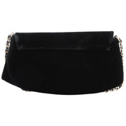 Velvet CC mark stitched chain wallet, black, manufactured around 2014