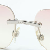 Camellia Rimless Sunglasses Purple