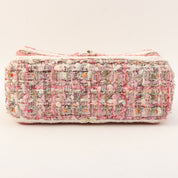 Pink Tweed CC Turn-lock Chain Shoulder Bag, manufactured around 2019