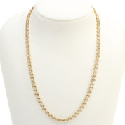 18K Yellow Gold Tennis Necklace