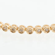 18K Diamond Tennis Bracelet, Yellow Gold