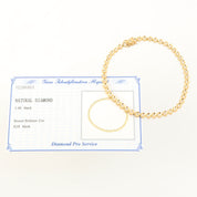 18K Gold Tennis Bracelet