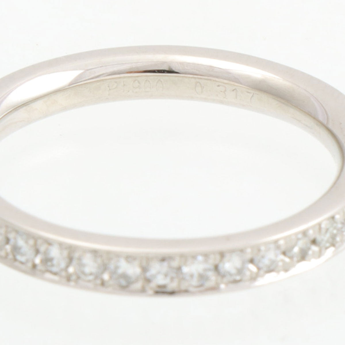PT900 Diamond Ring #51 Silver