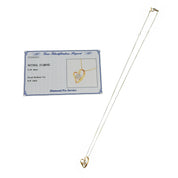 18Kダイヤモンドハートモチーフネックレス ピンクゴールド