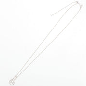 18K White Gold Diamond Design Necklace