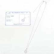 18K White Gold Diamond Design Necklace
