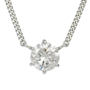 PT850 Diamond Necklace Silver