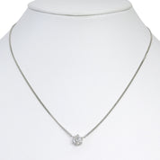 PT850 Diamond Necklace Silver