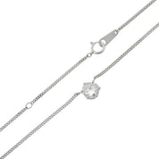 PT850 Diamond Necklace Silver