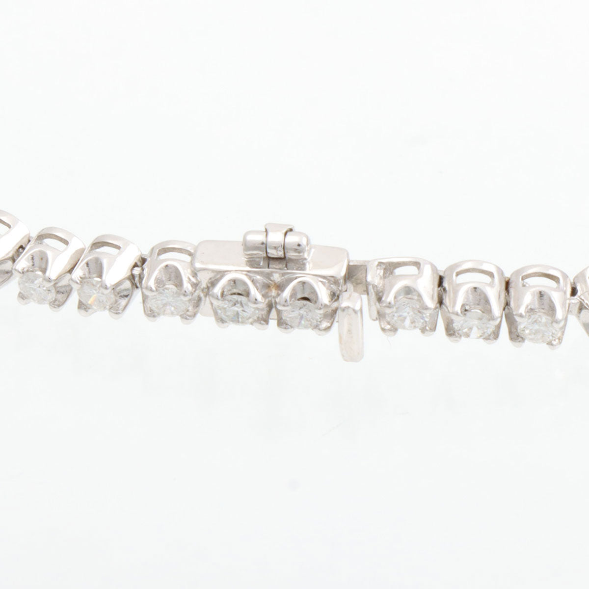 18K Diamond Tennis Bracelet, White Gold