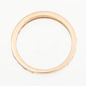 18K Diamond Ring, size 56, Pink Gold