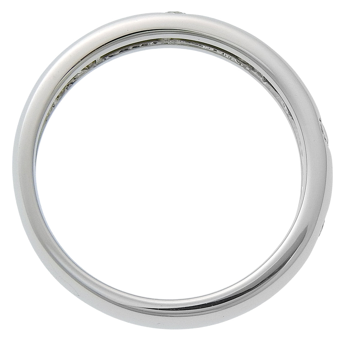 PT900 Diamond Ring #52 Silver