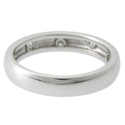 PT900 Diamond Ring #52 Silver