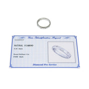 PT900 Diamond Ring #52 Silver