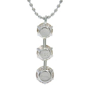 PT900 Diamond Design Necklace Silver