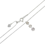 PT900 Diamond Design Necklace Silver