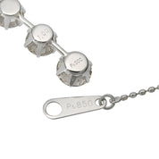 PT900 Diamond Design Necklace Silver