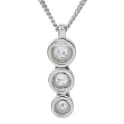 PT900 Diamond Necklace Silver