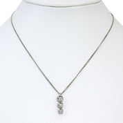 PT900 Diamond Necklace Silver