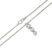 PT900 Diamond Necklace Silver