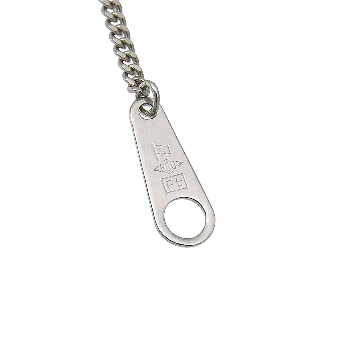 PT900 Diamond Necklace Silver