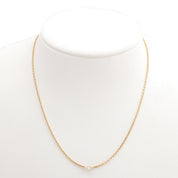 18K Yellow Gold Diamond Necklace