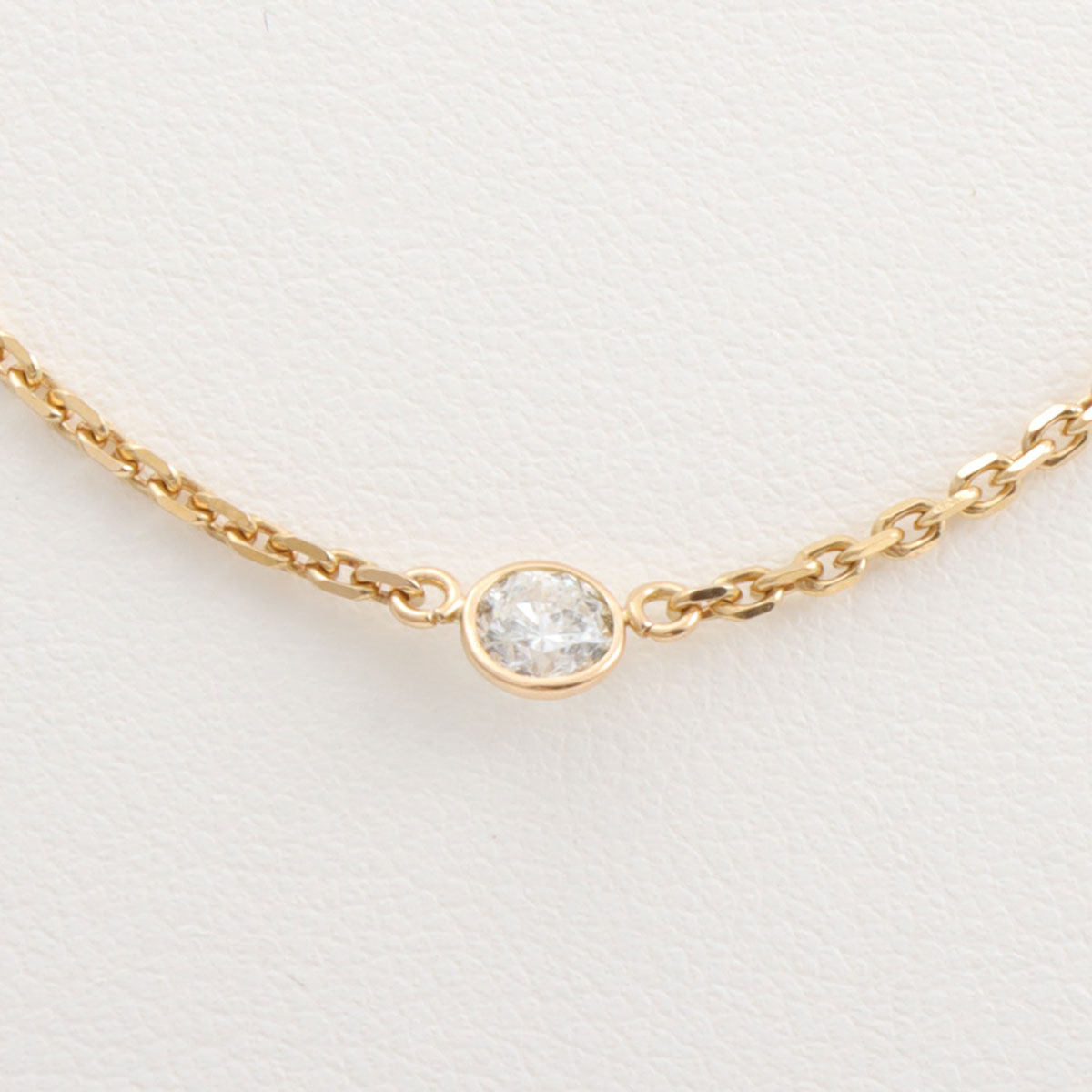 18K Yellow Gold Diamond Necklace