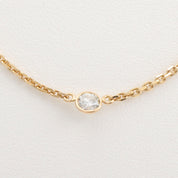 18K Yellow Gold Diamond Necklace