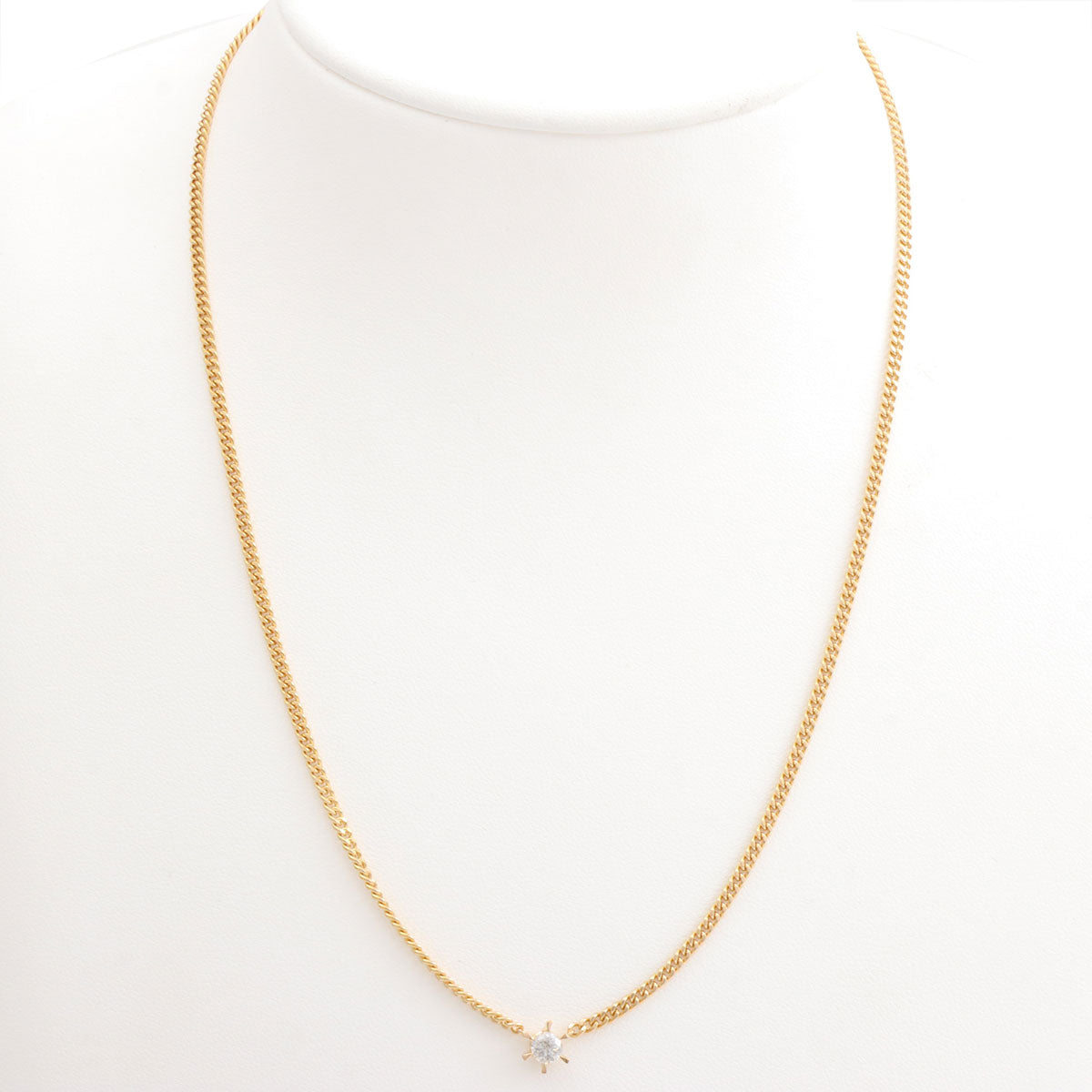 18K Yellow Gold Diamond Necklace