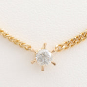 18K Yellow Gold Diamond Necklace