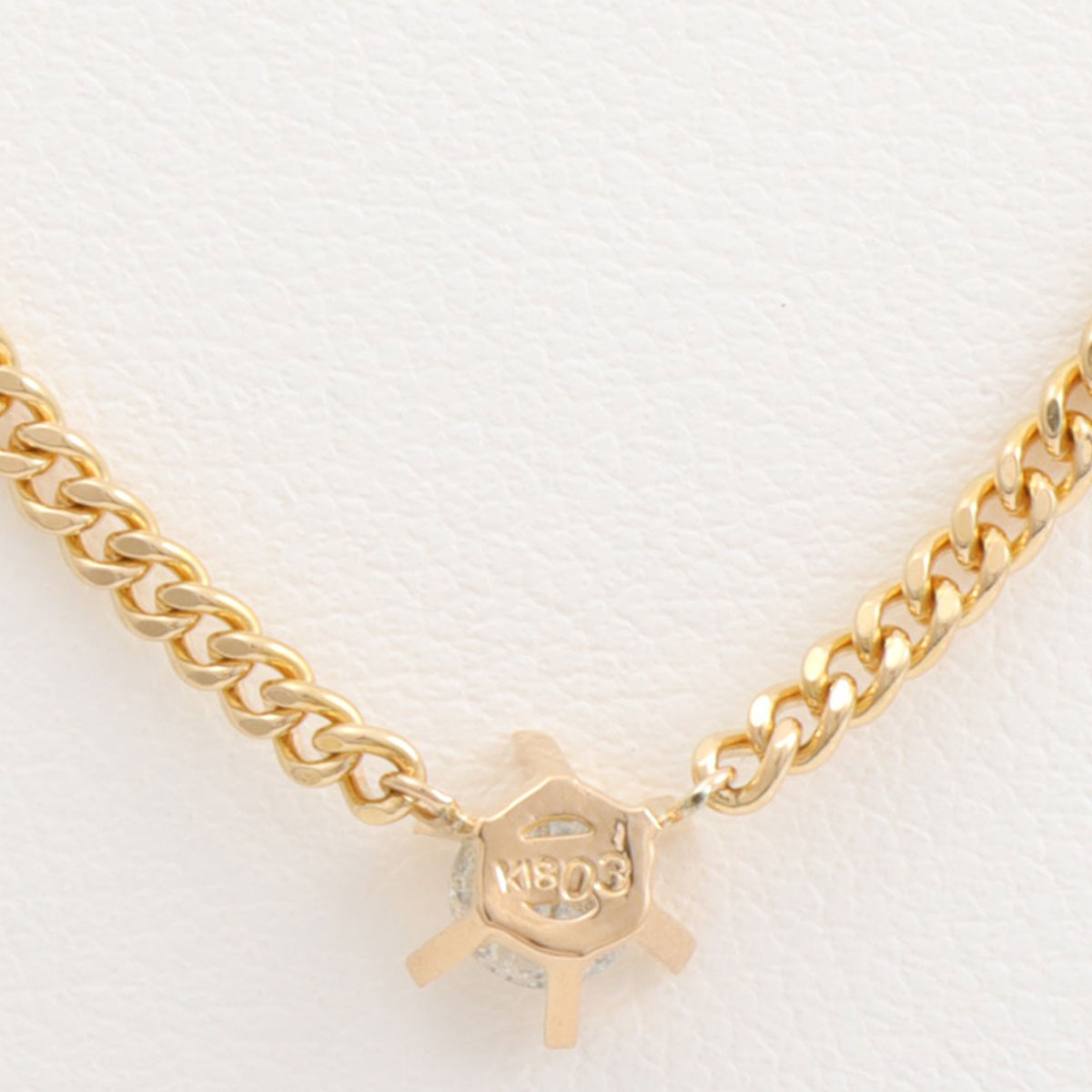 18K Yellow Gold Diamond Necklace