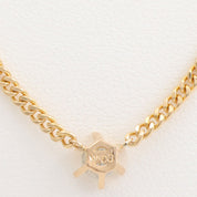 18K Yellow Gold Diamond Necklace