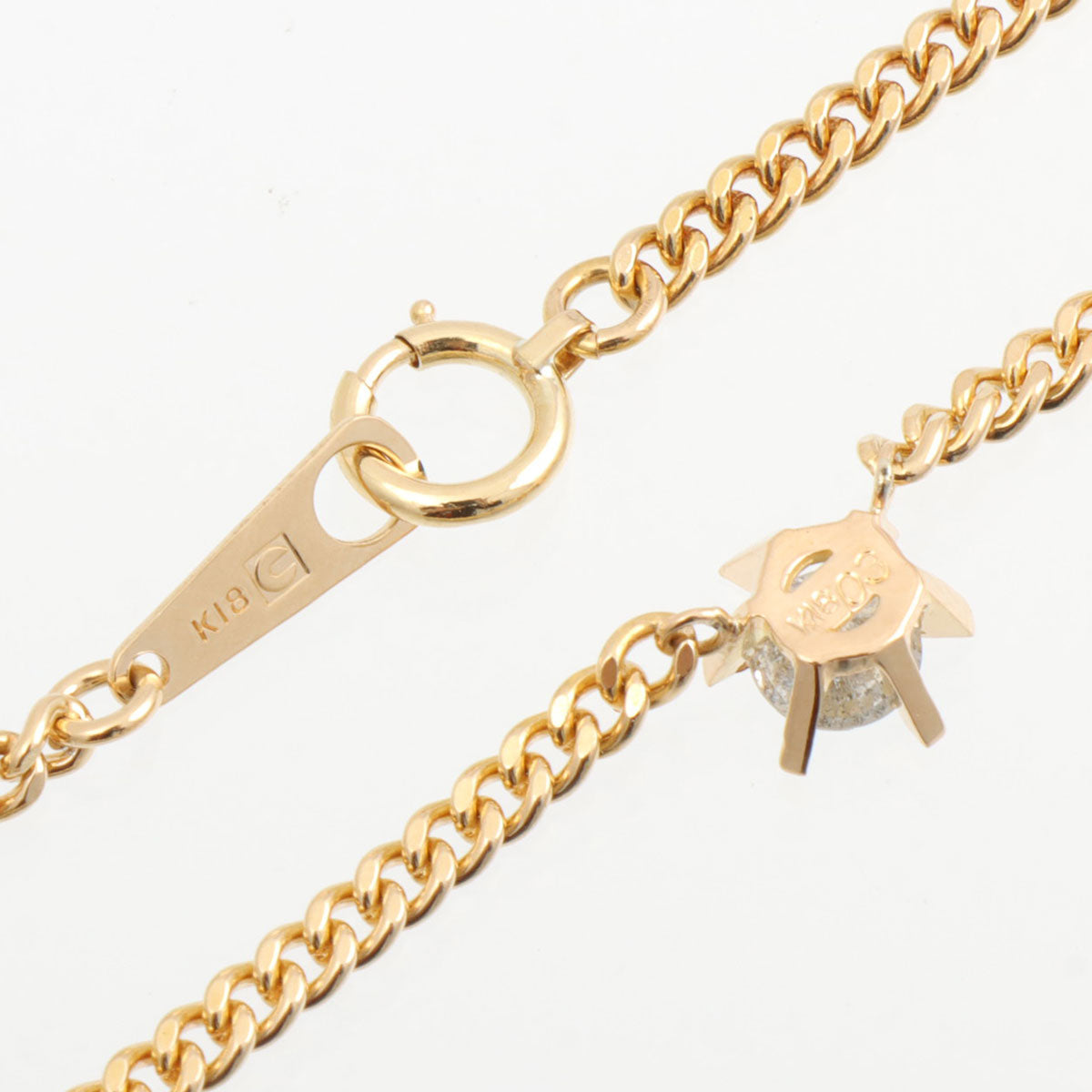 18K Yellow Gold Diamond Necklace