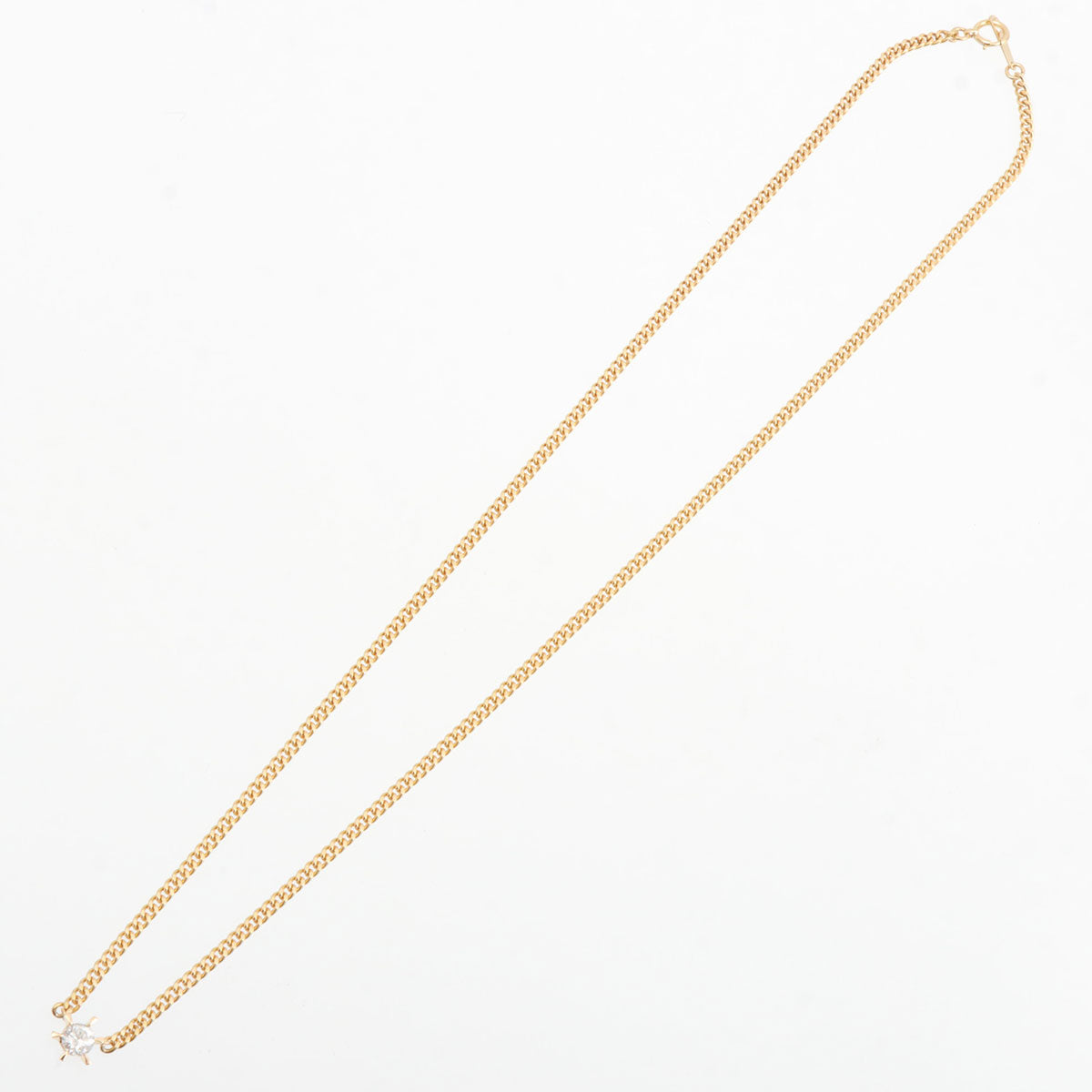 18K Yellow Gold Diamond Necklace