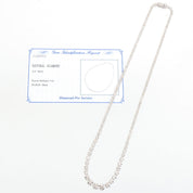18K White Gold Tennis Necklace