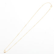 18K Yellow Gold Diamond Heart Motif Necklace