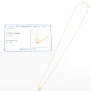 18K Yellow Gold Diamond Heart Motif Necklace
