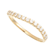 18K Diamond Ring #54 Yellow Gold