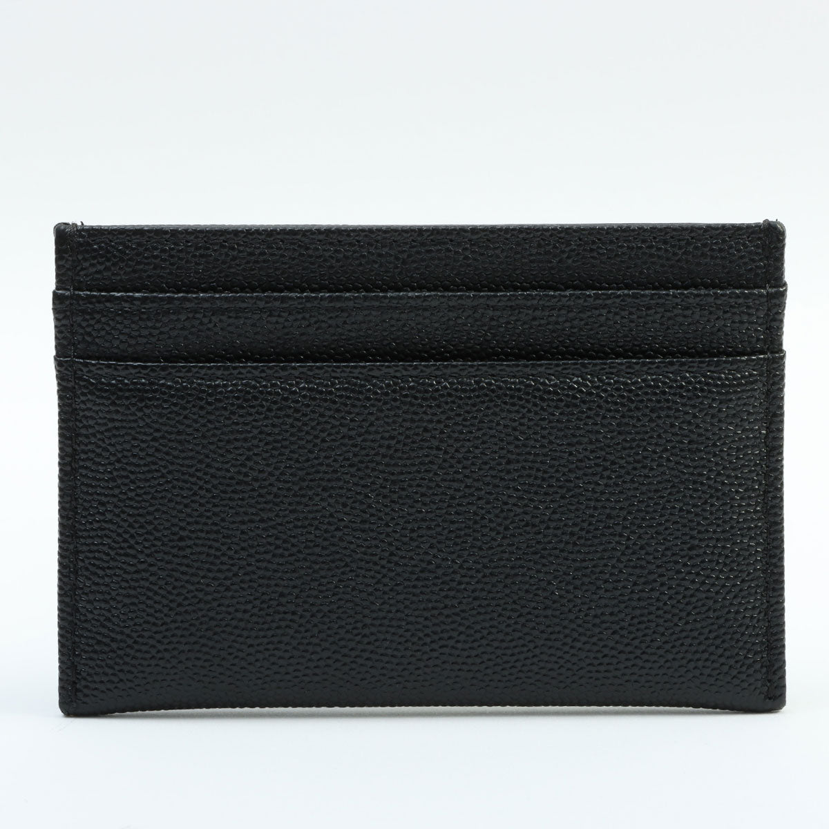 Caviar Skin CC Mark Stitch Card Case, Black, manufactured around 2020